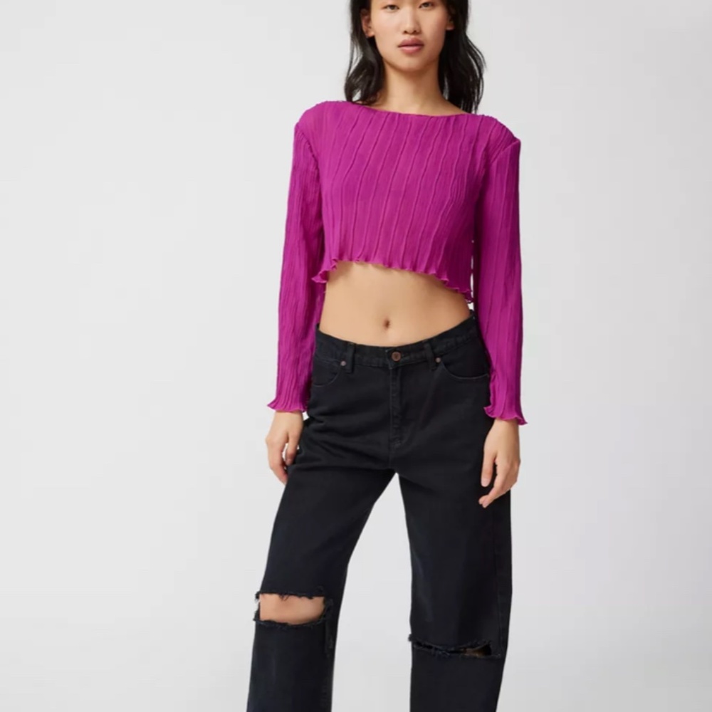 Urban Outfitters Backless Magenta Top